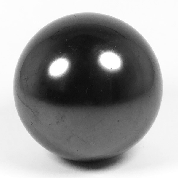 Polished Sphere made of SHUNGITE Russia. 80 mm