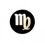  Shungite round plate for cell phone "VIRGO", fig. - Shungite.com 