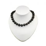  Shungite necklace "Tumbled Cube" with black glass beads, fig. - Shungite.com 