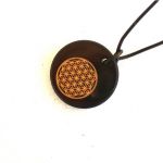 Round Shungite pendant "Flower of life", fig. - Shungite.com 
