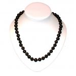  Shungite necklace 55 cm with gold glass beads, fig. - Shungite.com 