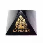  Polished Shungite pyramid "Karelia" 50 mm, fig. - Shungite.com 