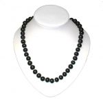  Shungite necklace 55 cm with silver glass beads, fig. - Shungite.com 