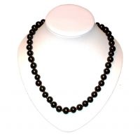 Shungite necklace 55 cm with gold glass beads, fig. - Shungite.com 