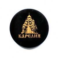  Shungite round plate with a magnet "Karelia", fig. - Shungite.com 