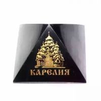  Polished Shungite pyramid "Karelia" 50 mm, fig. - Shungite.com 