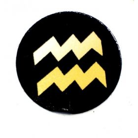  Shungite round plate for cell phone "AQUARIUS", fig. - Shungite.com 