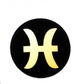  Shungite round plate for cell phone "PISCES", fig. - Shungite.com 