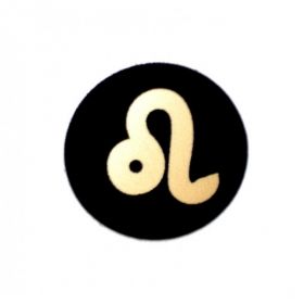  Shungite round plate for cell phone "LEO", fig. - Shungite.com 