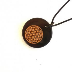 Round Shungite pendant "Flower of life", fig. - Shungite.com 