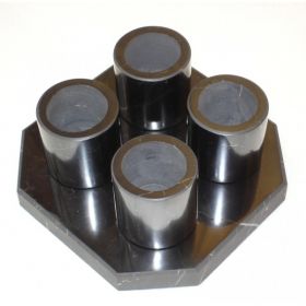 Set of 4 Shungite Shot Glasses and Serving Tray, fig. - Shungite.com 