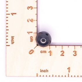 Shungite polished bead 12 mm with hole, fig. - Shungite.com 