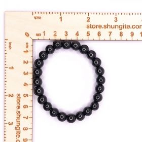  8 mm Shungite bracelet with an elastic band, fig. - Shungite.com 