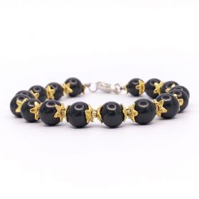  Shungite bracelet with lock "Gold flower", fig. - Shungite.com 
