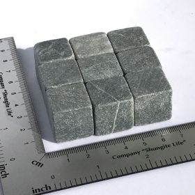  Set of 9 unpolished tulikivi cubes 20 mm, fig. - Shungite.com 