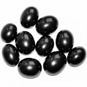  Symmetrical polished tumbled shungite, fig. - Shungite.com 