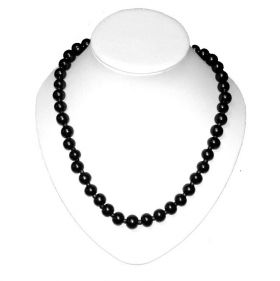  Shungite necklace 55 cm with black glass beads, fig. - Shungite.com 