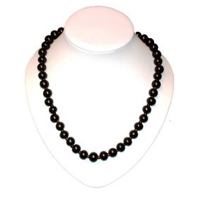  Shungite necklace 55 cm with gold glass beads, fig. - Shungite.com 