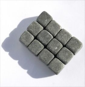  Set of 12 tumbled unpolished tulikivi cubes 15 mm, fig. - Shungite.com 