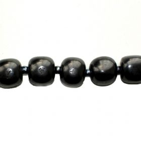  Shungite necklace "Tumbled Cube" with black glass beads, fig. - Shungite.com 