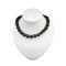  Shungite necklace "Tumbled Cube" with silver glass beads, fig. - Shungite.com 