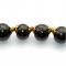  Shungite necklace 55 cm with "gold flower" beads, fig. - Shungite.com 