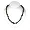  Shungite necklace 55 cm with silver glass beads, fig. - Shungite.com 